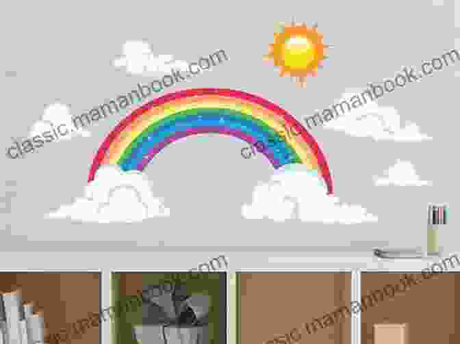 A Set Of Rainbow Cloud Wall Decals With Adhesive Backing. Loom Magic Charms : 25 Cool Designs That Will Rock Your Rainbow