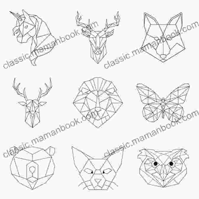 Geometric Animal Drawings Made From Simple Shapes Like Circles, Squares, And Triangles. Animals Drawn With Simple Shapes: Adorable Animals Drawing Ideas For Children