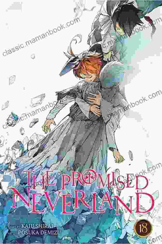 The Promised Neverland Vol 18 Book Cover Featuring Emma And Her Companions The Promised Neverland Vol 18: Never Be Alone