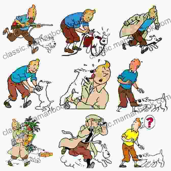 Tintin And Snowy In A Dynamic Pose, Surrounded By International Symbols And Emblems, Representing The Global Reach And Intrigue Of The Story The Adventures Of TinTin: Vol 27 Tintin The Freelance Reporter