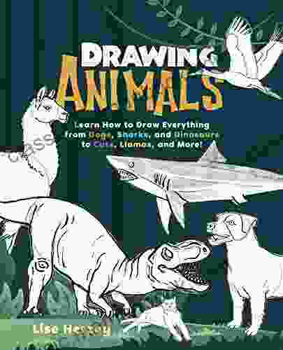 Drawing Animals: Learn How To Draw Everything From Dogs Sharks And Dinosaurs To Cats Llamas And More (How To Draw Books)